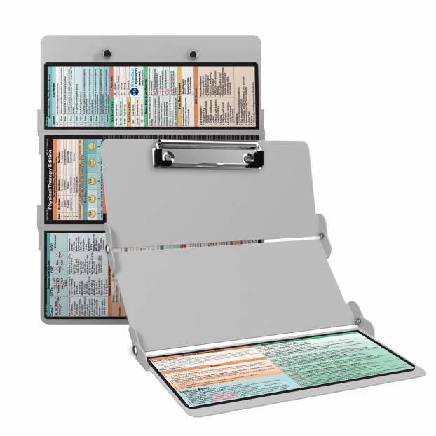 WhiteCoat Clipboard® Trifold - White Physical Therapy Edition